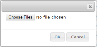 Choose Files to upload to Server