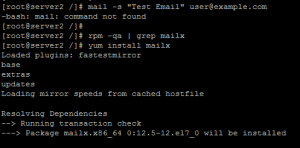 Install mail command
