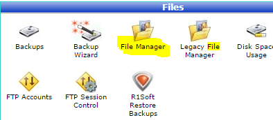 File manager cPanel
