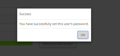 mySQL password changed