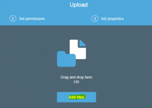 Add files to upload