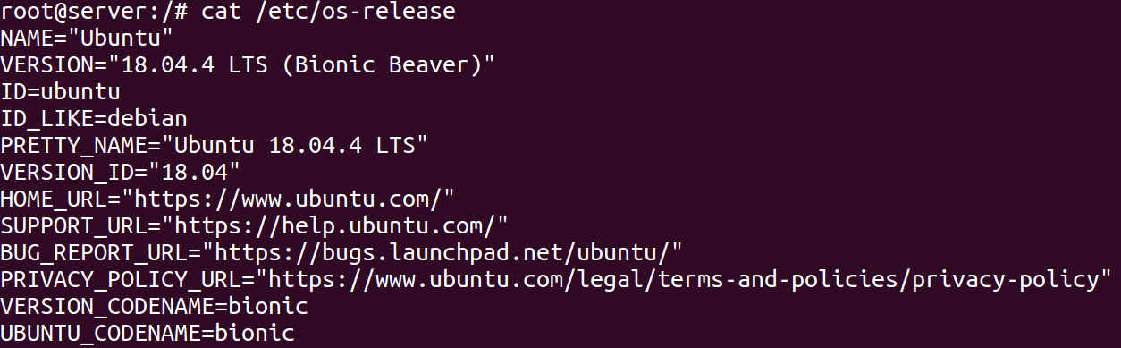 How to check Ubuntu Debian OS version