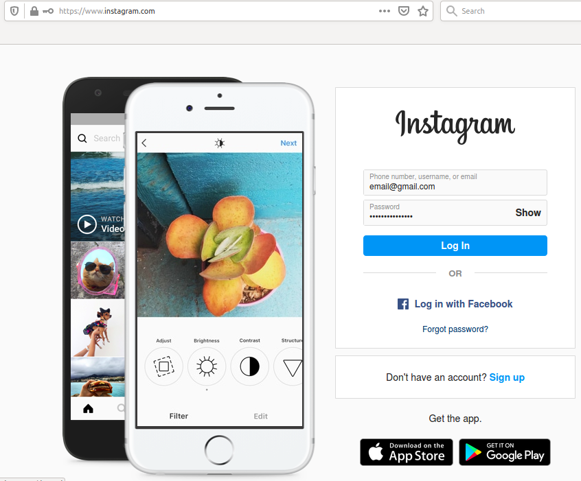 How to login to instagram