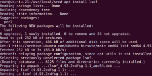How to install Lsof command on Ubuntu 21.04 Server