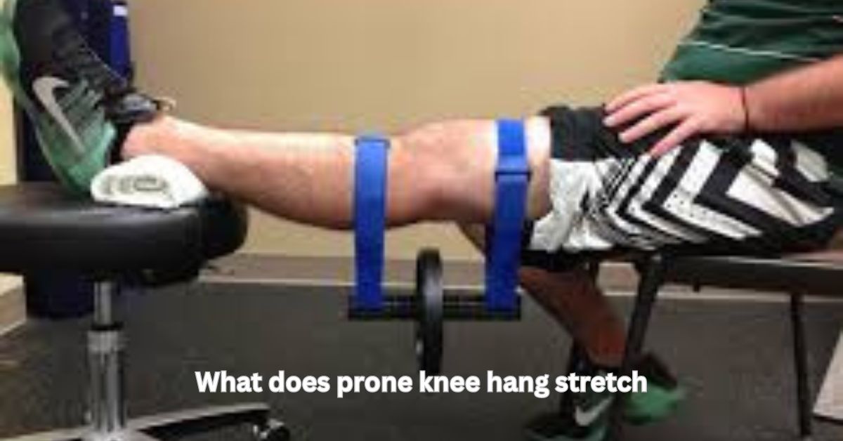 what does prone knee hang stretch